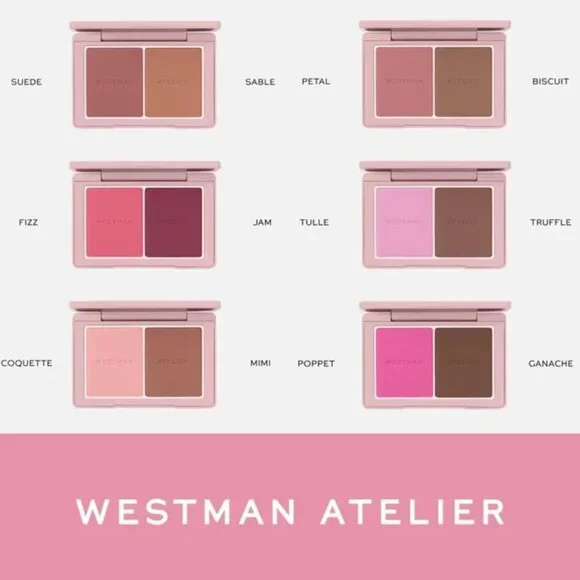 NIB ✅Westman Atelier POPPET GANACHE Baby Cheeks +Face Trace Sculpting Powder Duo